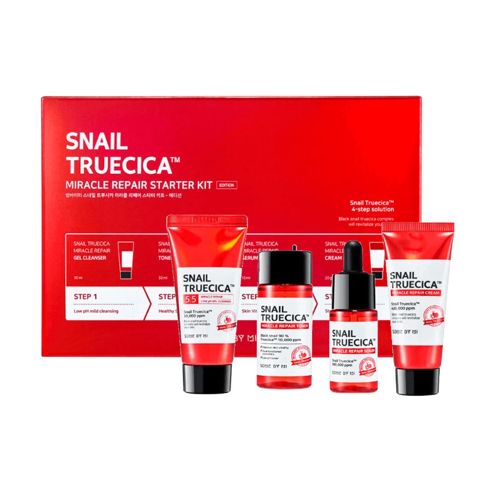 Набір для обличчя Some By Mi Snail Trucica Miracle Repair Starter Kit (гель для вмивання, 30 мл + крем, 20 мл + тонік, 30 мл + сироватка, 10 мл)